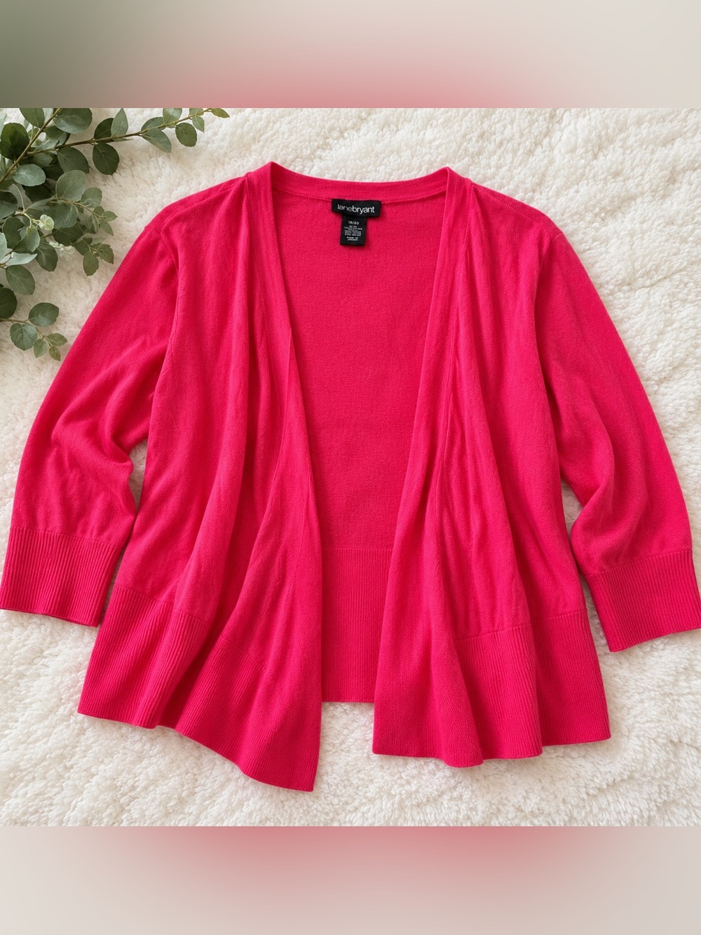 Lane Bryant Pink Open-Front Cardigan | Size 18/20 💗